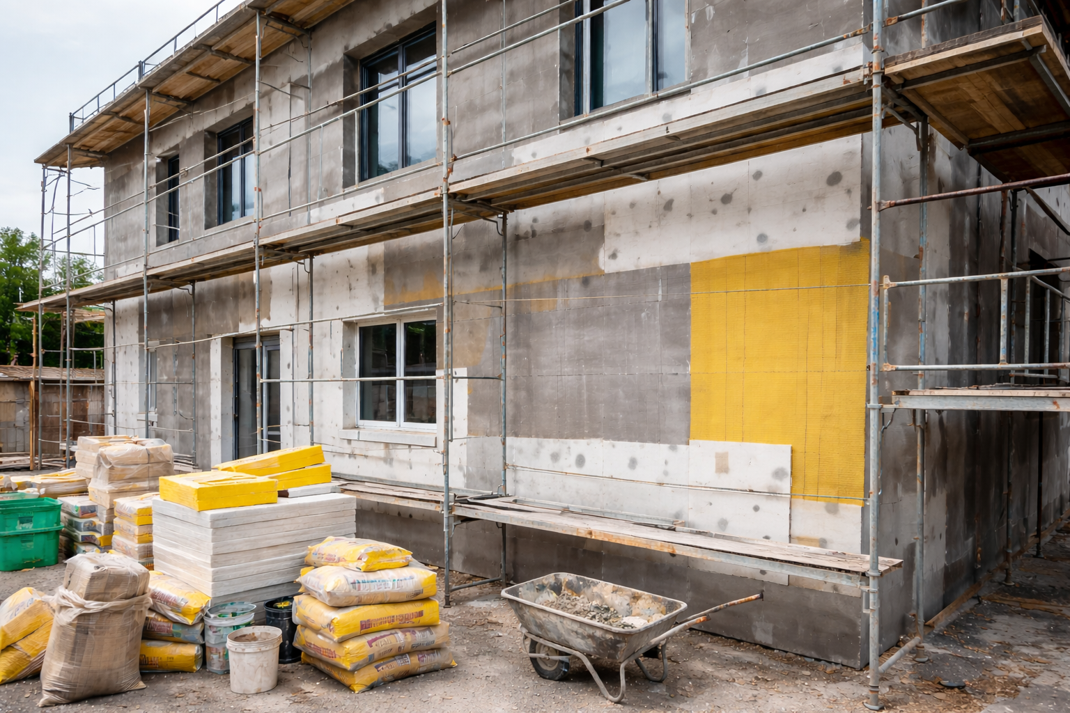 Fassade und Isolation